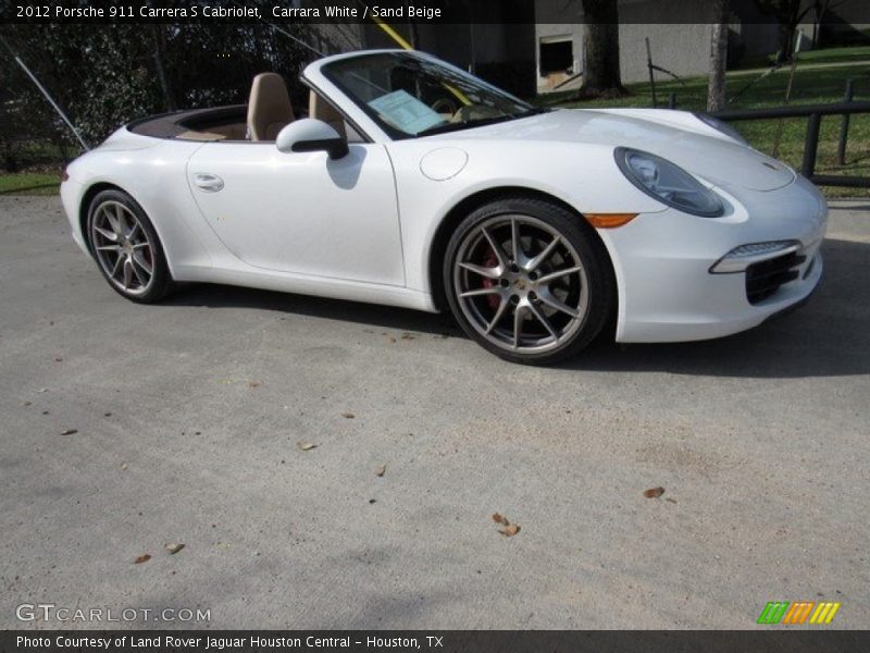Carrara White / Sand Beige 2012 Porsche 911 Carrera S Cabriolet