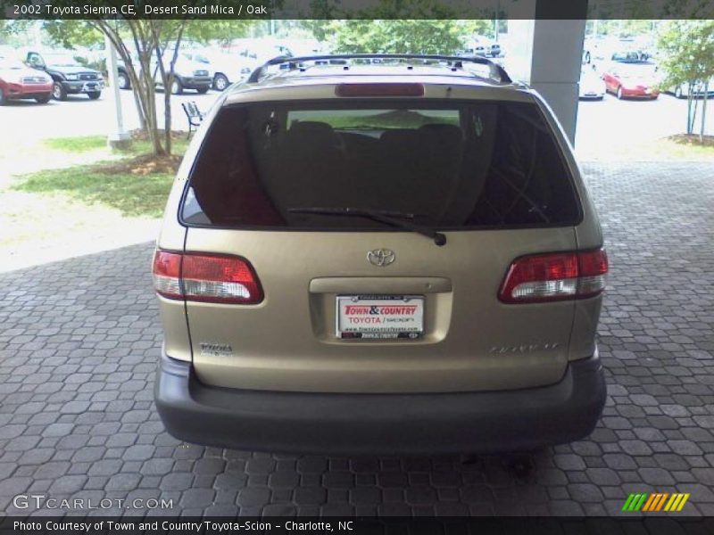 Desert Sand Mica / Oak 2002 Toyota Sienna CE