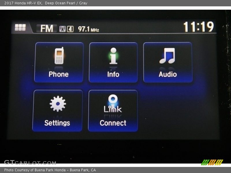 Deep Ocean Pearl / Gray 2017 Honda HR-V EX