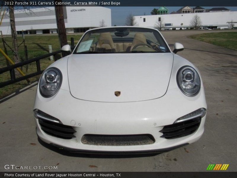 Carrara White / Sand Beige 2012 Porsche 911 Carrera S Cabriolet