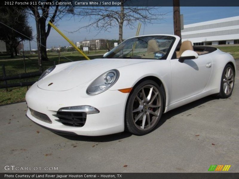 Carrara White / Sand Beige 2012 Porsche 911 Carrera S Cabriolet