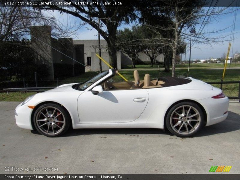 Carrara White / Sand Beige 2012 Porsche 911 Carrera S Cabriolet