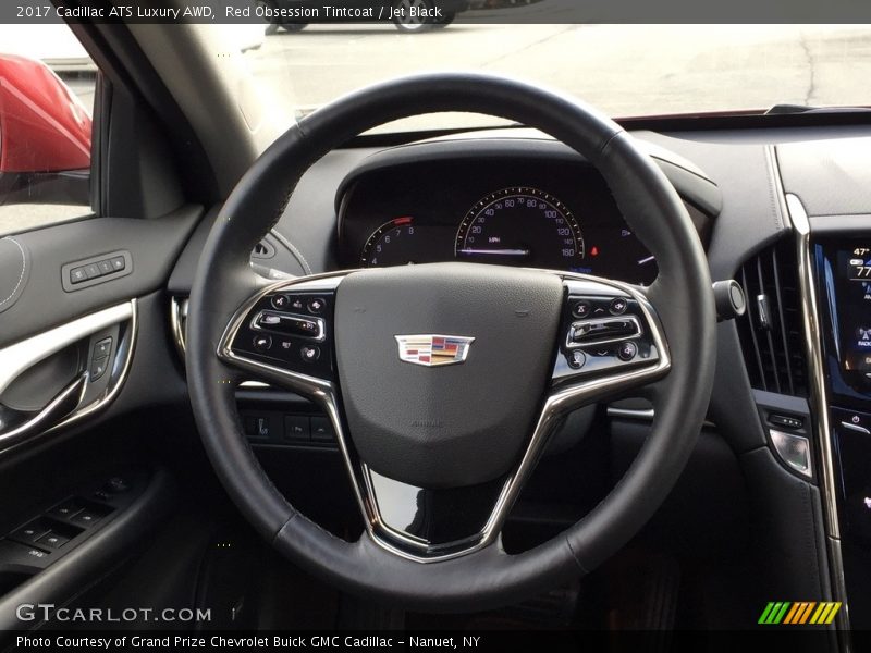 Red Obsession Tintcoat / Jet Black 2017 Cadillac ATS Luxury AWD