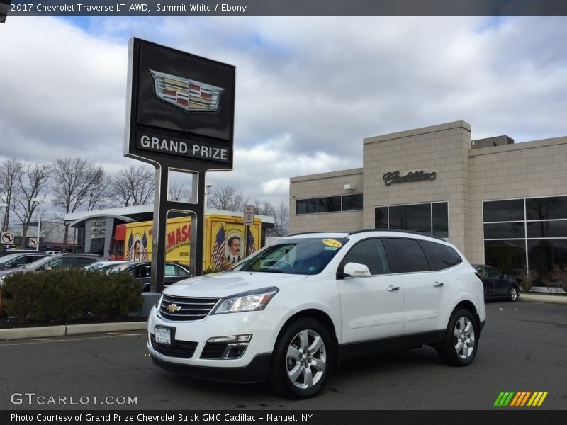 Summit White / Ebony 2017 Chevrolet Traverse LT AWD