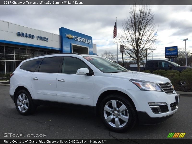Summit White / Ebony 2017 Chevrolet Traverse LT AWD