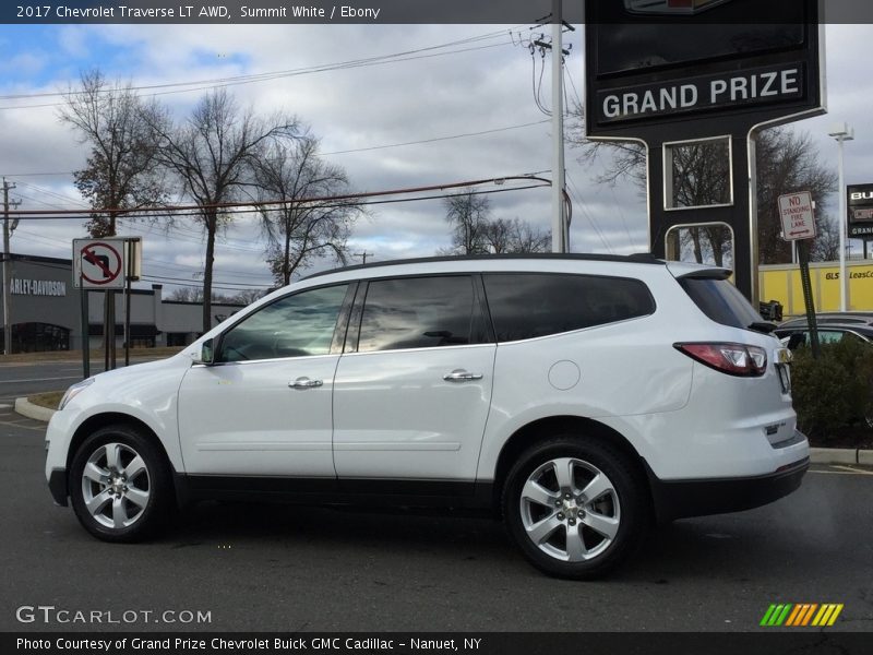 Summit White / Ebony 2017 Chevrolet Traverse LT AWD