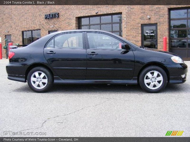 Black / Black 2004 Toyota Corolla S