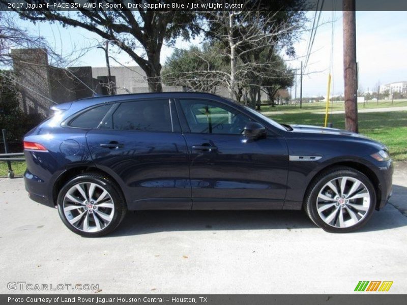 Dark Sapphire Blue / Jet w/Light Oyster 2017 Jaguar F-PACE 35t AWD R-Sport