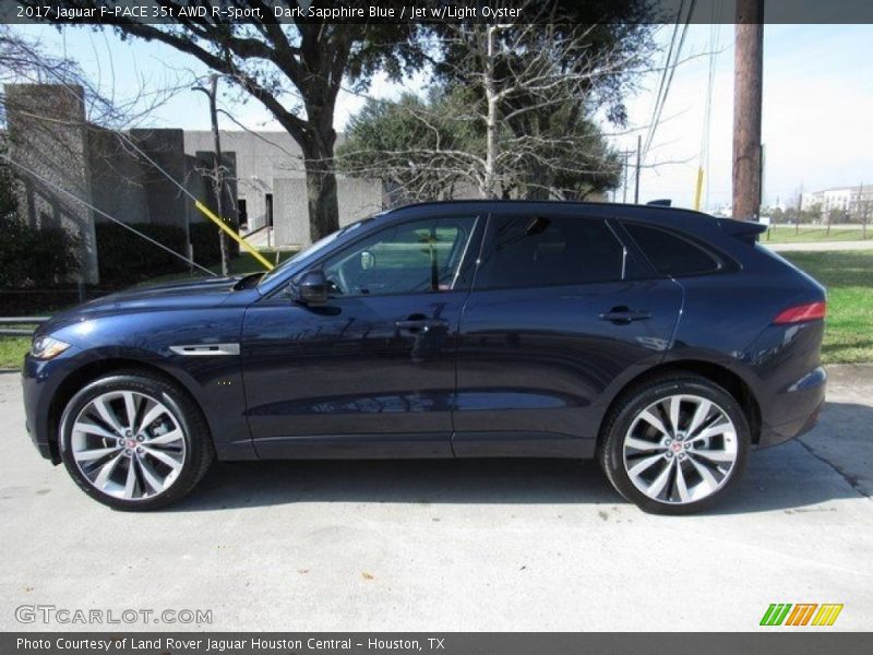 Dark Sapphire Blue / Jet w/Light Oyster 2017 Jaguar F-PACE 35t AWD R-Sport