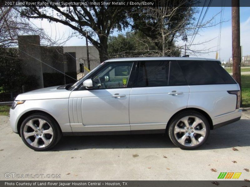 Indus Silver Metallic / Ebony/Ebony 2017 Land Rover Range Rover Supercharged