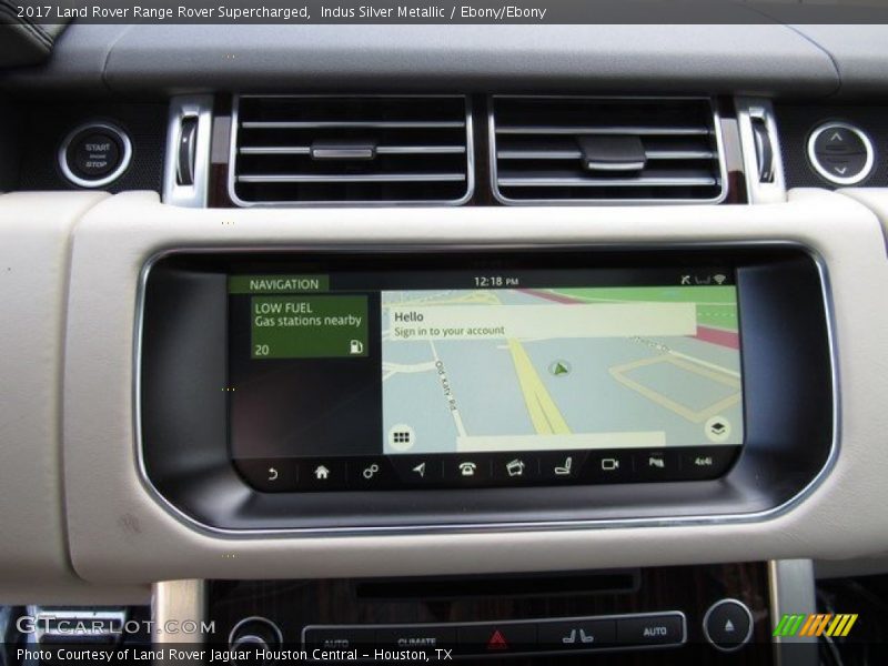Navigation of 2017 Range Rover Supercharged