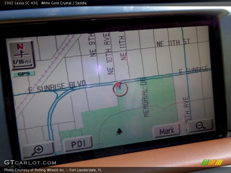 White Gold Crystal / Saddle 2002 Lexus SC 430