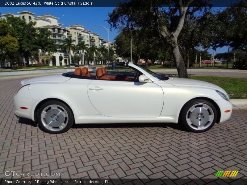 White Gold Crystal / Saddle 2002 Lexus SC 430