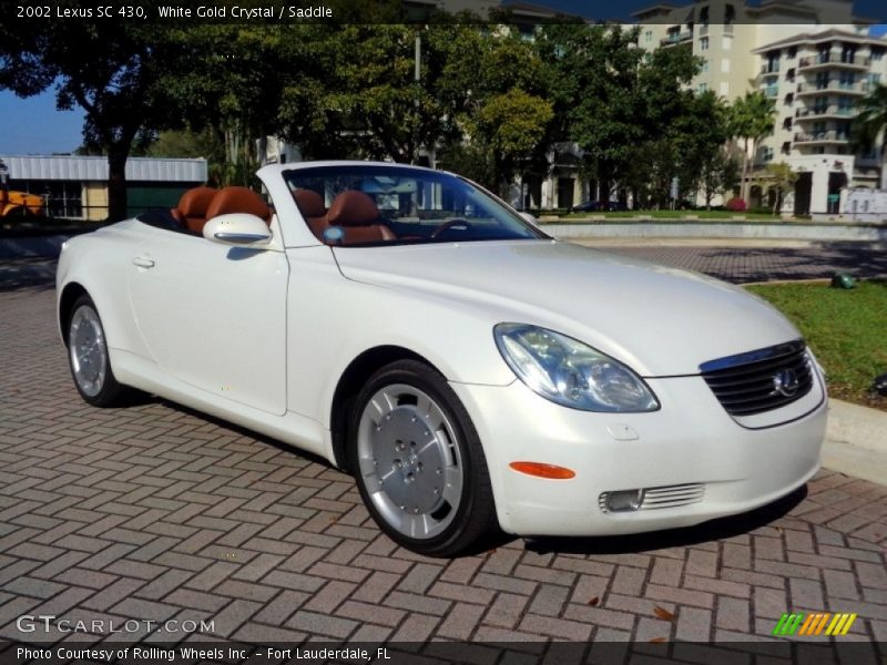 White Gold Crystal / Saddle 2002 Lexus SC 430