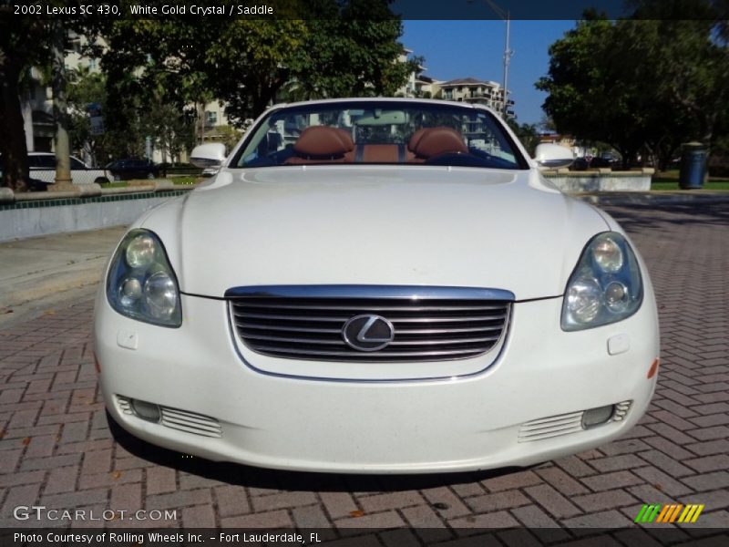 White Gold Crystal / Saddle 2002 Lexus SC 430