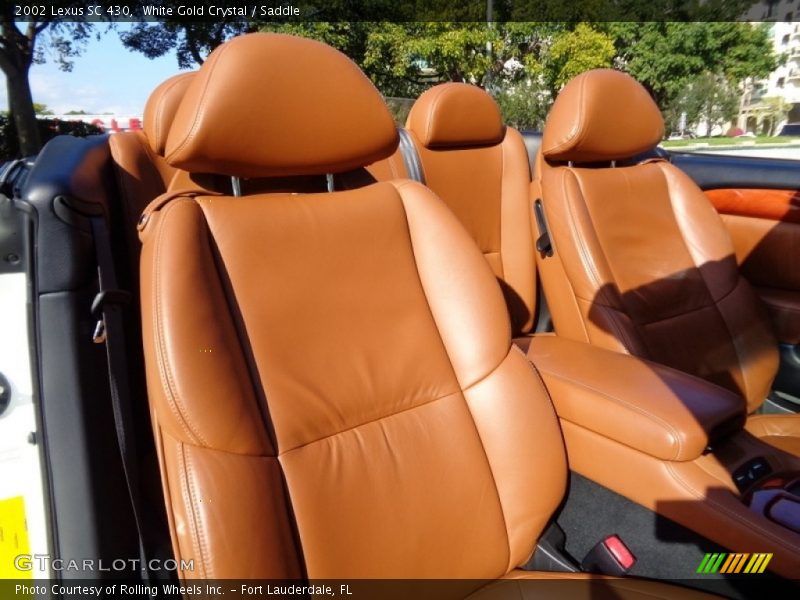 White Gold Crystal / Saddle 2002 Lexus SC 430
