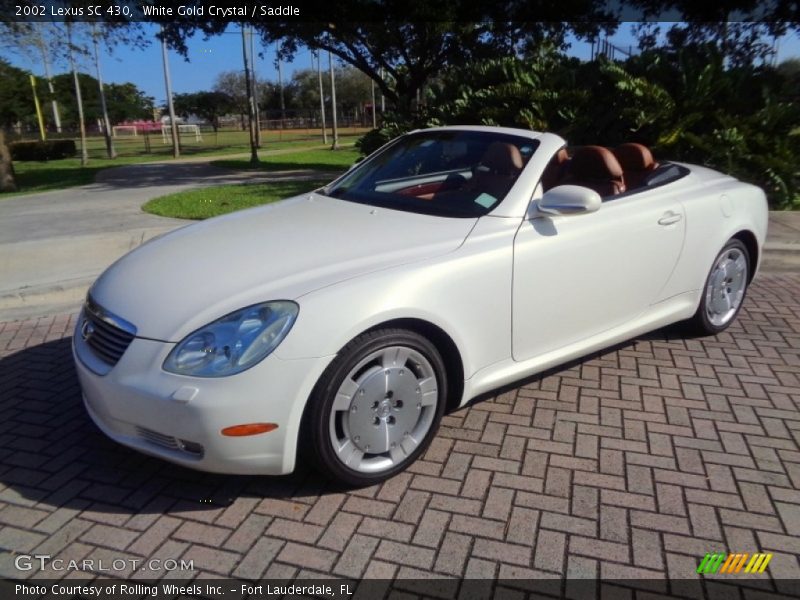 White Gold Crystal / Saddle 2002 Lexus SC 430