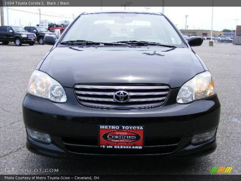 Black / Black 2004 Toyota Corolla S