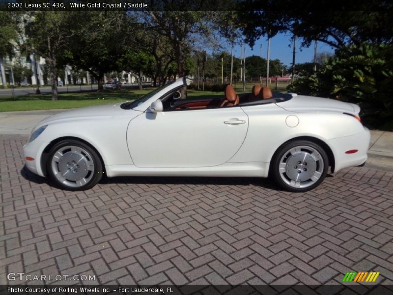 White Gold Crystal / Saddle 2002 Lexus SC 430