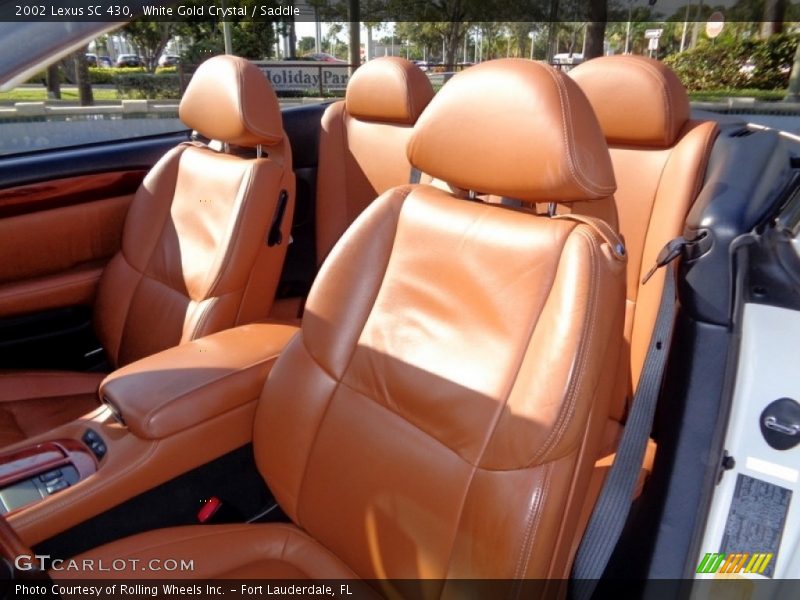 White Gold Crystal / Saddle 2002 Lexus SC 430