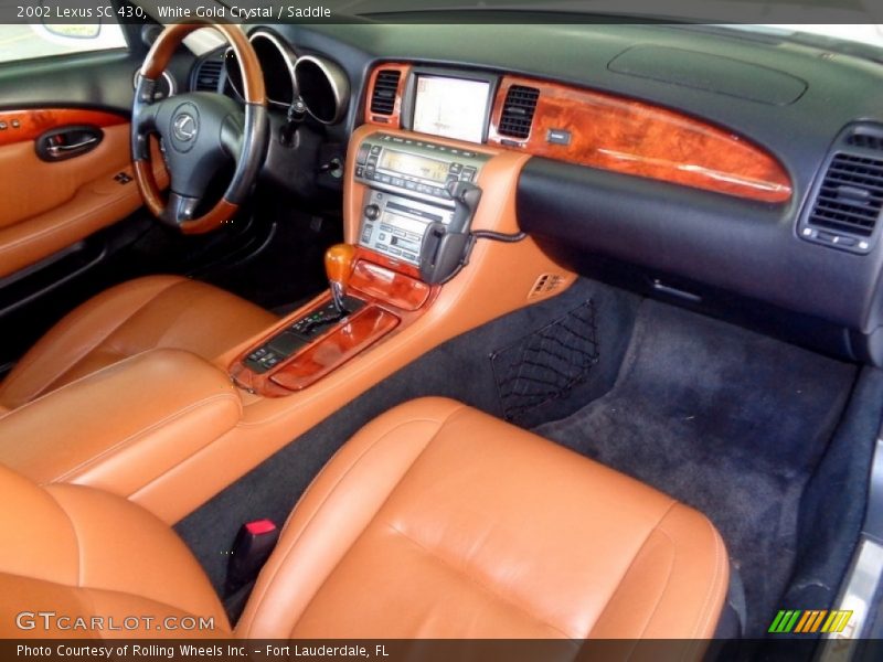White Gold Crystal / Saddle 2002 Lexus SC 430