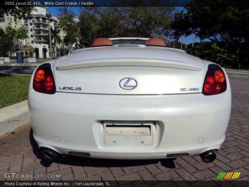 White Gold Crystal / Saddle 2002 Lexus SC 430