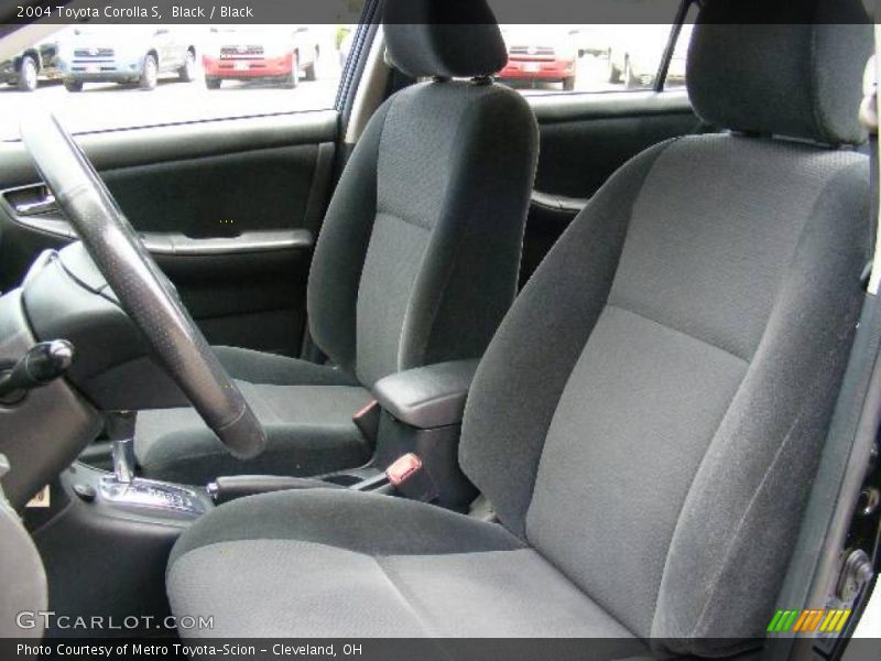 Black / Black 2004 Toyota Corolla S