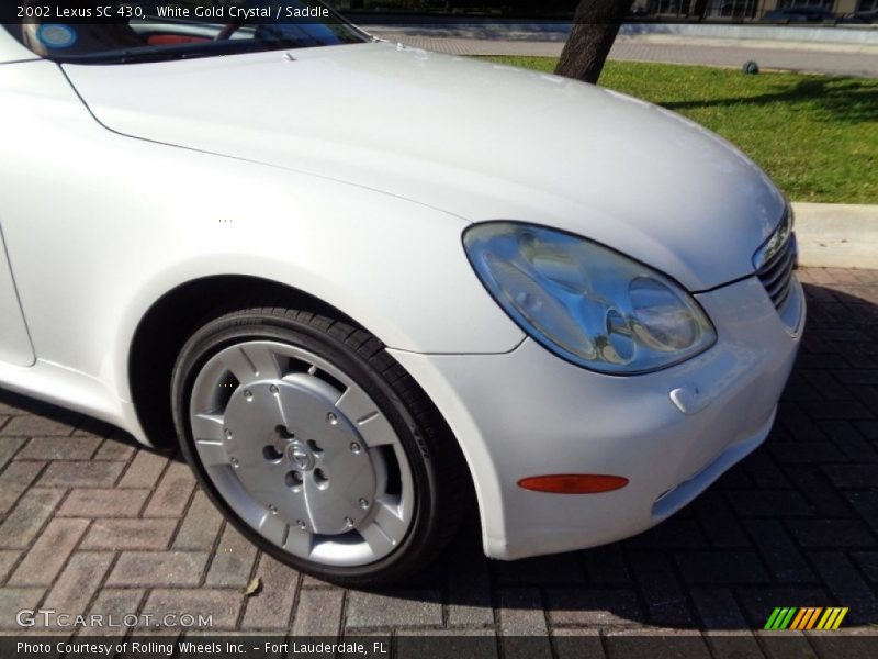 White Gold Crystal / Saddle 2002 Lexus SC 430