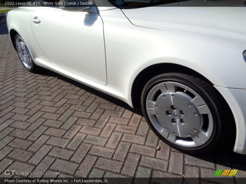 White Gold Crystal / Saddle 2002 Lexus SC 430