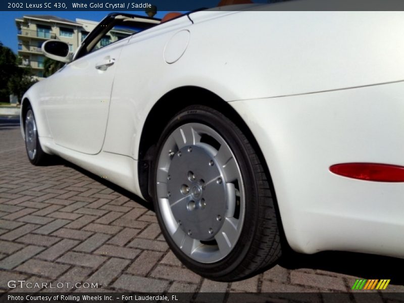 White Gold Crystal / Saddle 2002 Lexus SC 430