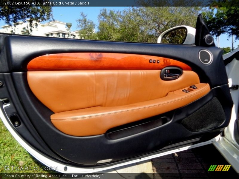 White Gold Crystal / Saddle 2002 Lexus SC 430