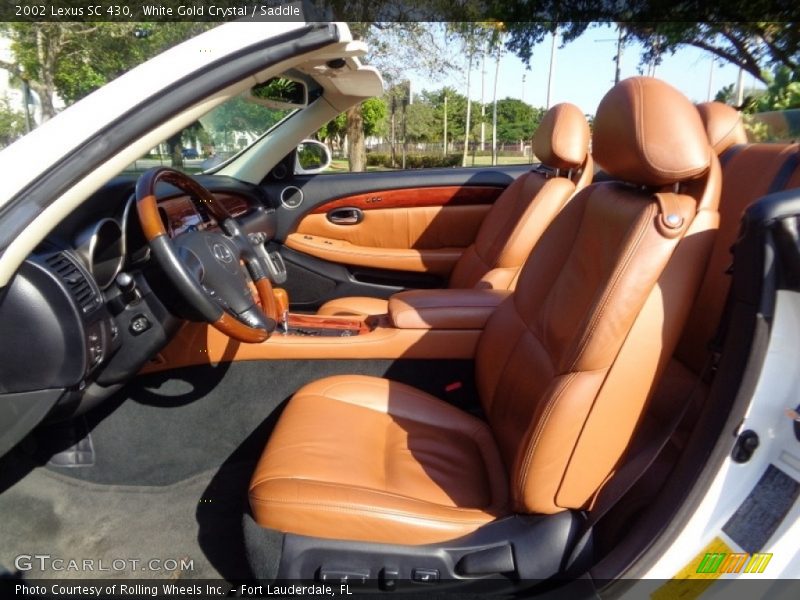 White Gold Crystal / Saddle 2002 Lexus SC 430