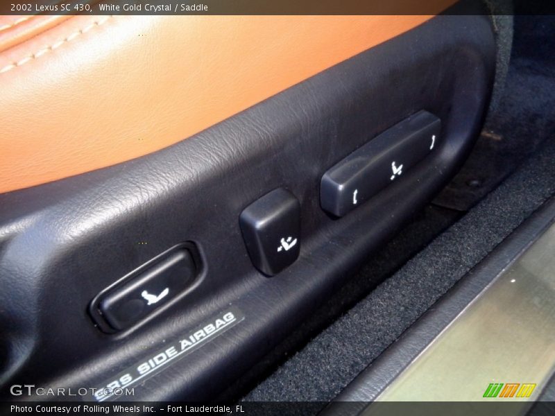 White Gold Crystal / Saddle 2002 Lexus SC 430