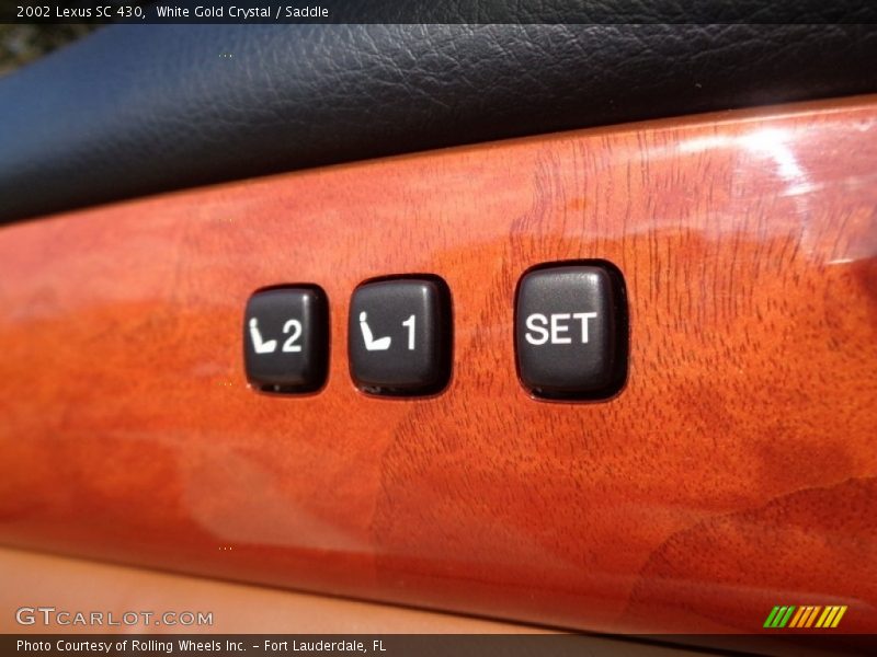 White Gold Crystal / Saddle 2002 Lexus SC 430