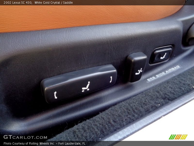 White Gold Crystal / Saddle 2002 Lexus SC 430