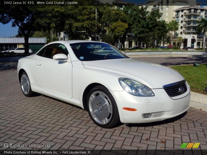 White Gold Crystal / Saddle 2002 Lexus SC 430