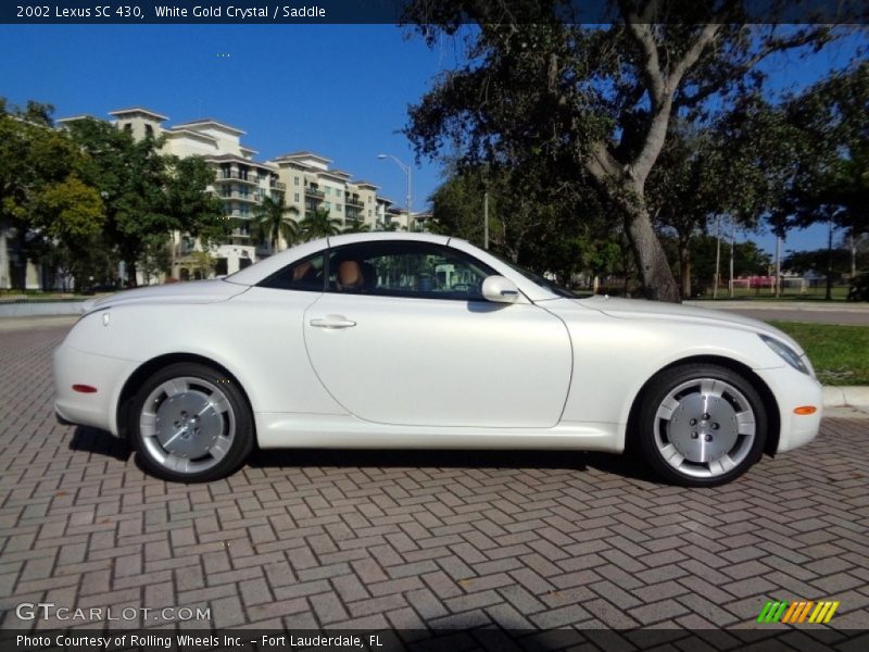 White Gold Crystal / Saddle 2002 Lexus SC 430