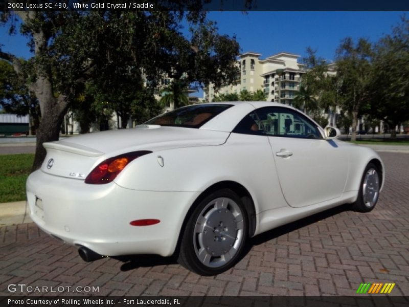 White Gold Crystal / Saddle 2002 Lexus SC 430
