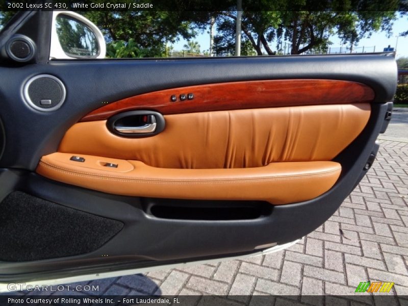White Gold Crystal / Saddle 2002 Lexus SC 430