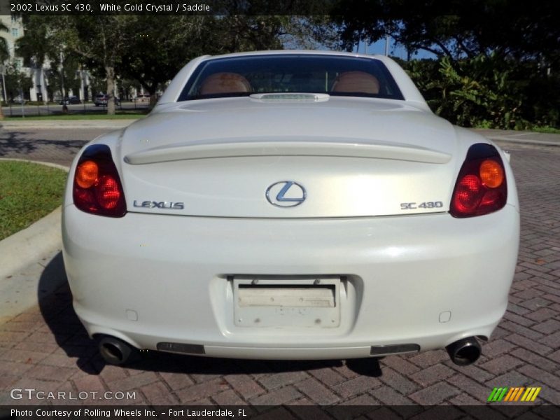 White Gold Crystal / Saddle 2002 Lexus SC 430