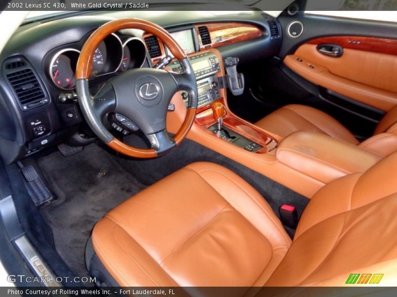 White Gold Crystal / Saddle 2002 Lexus SC 430