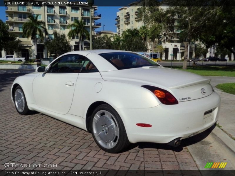 White Gold Crystal / Saddle 2002 Lexus SC 430