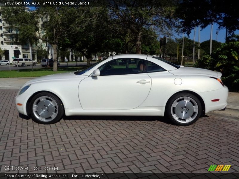 White Gold Crystal / Saddle 2002 Lexus SC 430