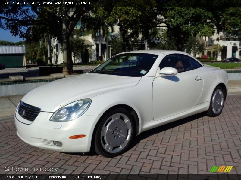 White Gold Crystal / Saddle 2002 Lexus SC 430