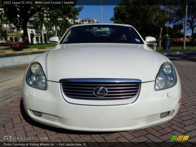 White Gold Crystal / Saddle 2002 Lexus SC 430