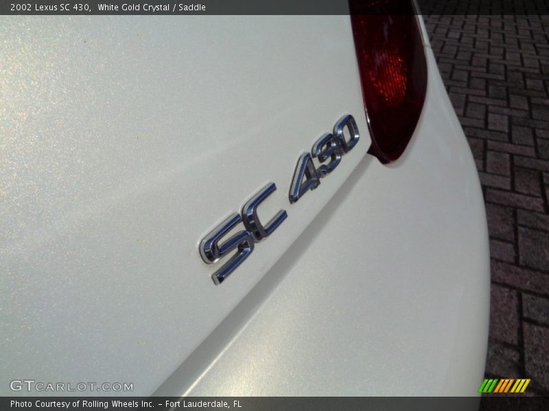 White Gold Crystal / Saddle 2002 Lexus SC 430