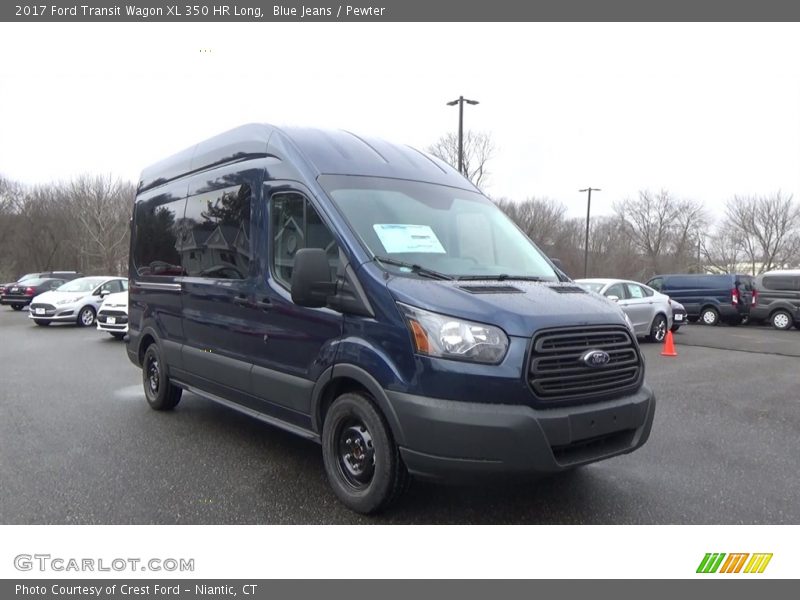 Blue Jeans / Pewter 2017 Ford Transit Wagon XL 350 HR Long