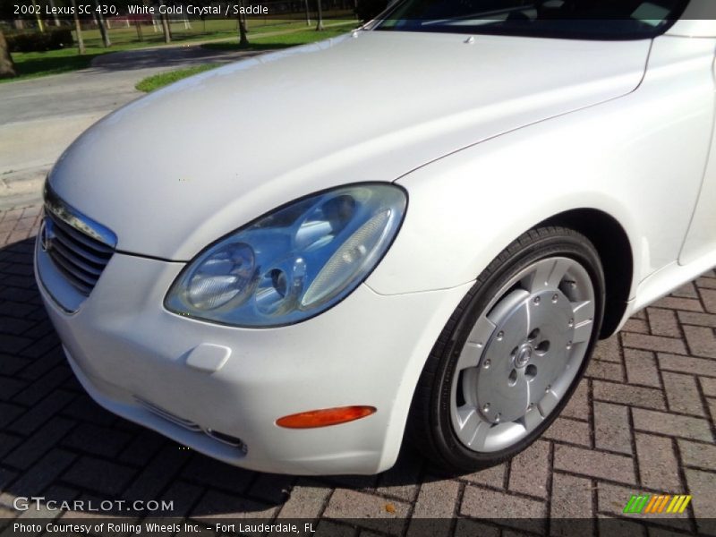 White Gold Crystal / Saddle 2002 Lexus SC 430