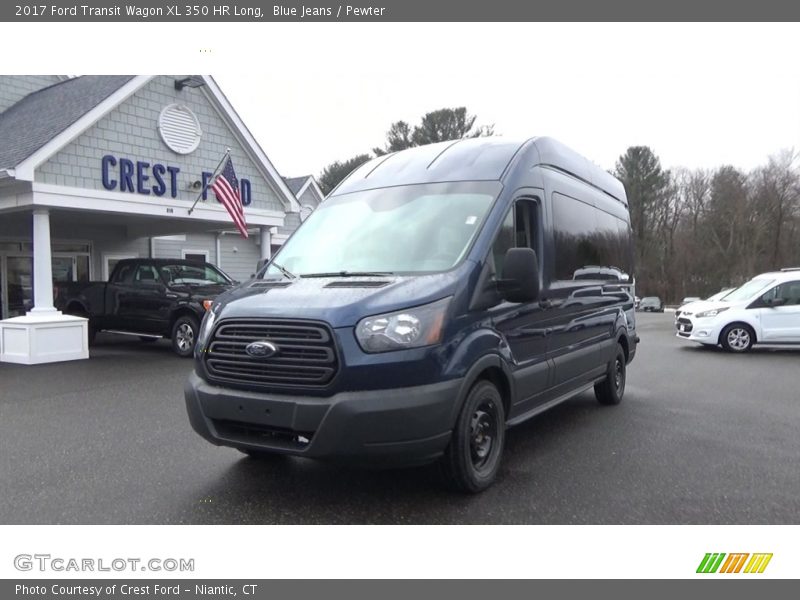 Blue Jeans / Pewter 2017 Ford Transit Wagon XL 350 HR Long