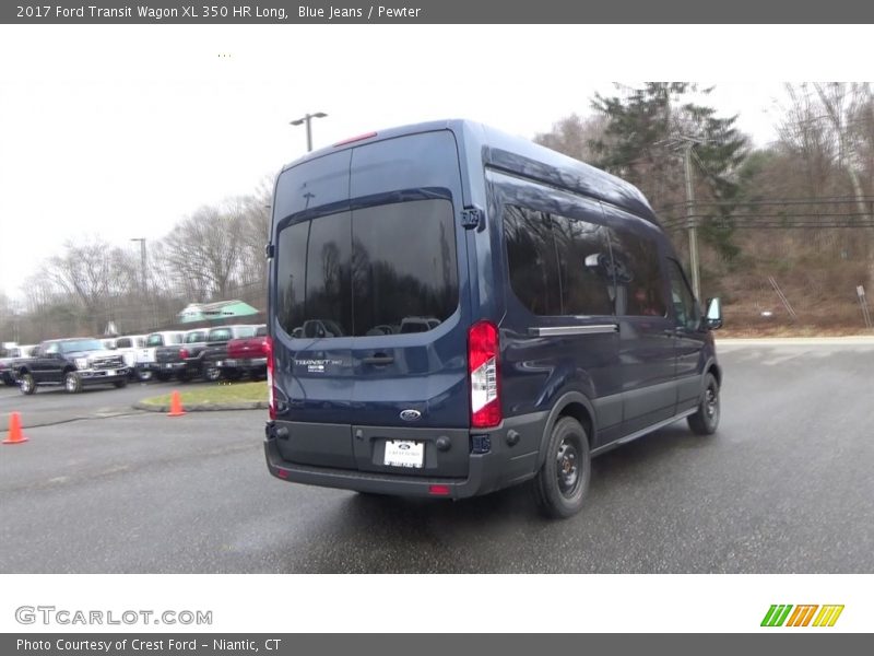 Blue Jeans / Pewter 2017 Ford Transit Wagon XL 350 HR Long